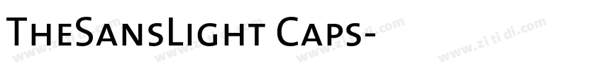TheSansLight Caps字体转换